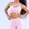 Brassiere Bra Women Seamless Halter Top High Support Push-up Open Back Gym Wear Fitness Yoga Underwear Customizable Labels
