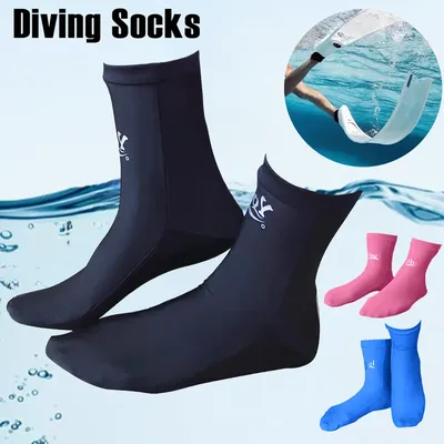 Lycra Diving Socks Soft Elastic Snorkeling Socks for Swimming Scuba Surfing Water Sports Men Women