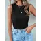 Gilet senza maniche da donna estivo, canotta, abbigliamento da donna, vestiti y2k, top per donna,