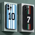 Custodia morbida in TPU per Samsung Galaxy S10 Note 20 Ultra S9 Note 10 Plus Note 9 8 S8 Plus S8 Football Star Digital Art Cover Back