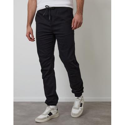 Black Jogger Style Drawcord Trousers