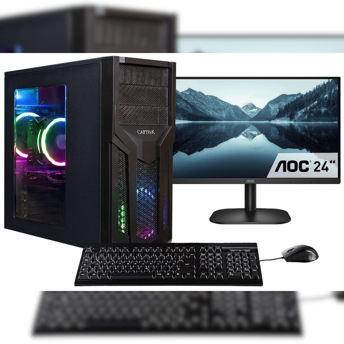 Captiva PC Power Starter R80-006 TFT Bundle (Ryzen 5 5600G/SSD 1TB/32GB/DVD-RW/WLAN/w/o OS) Image