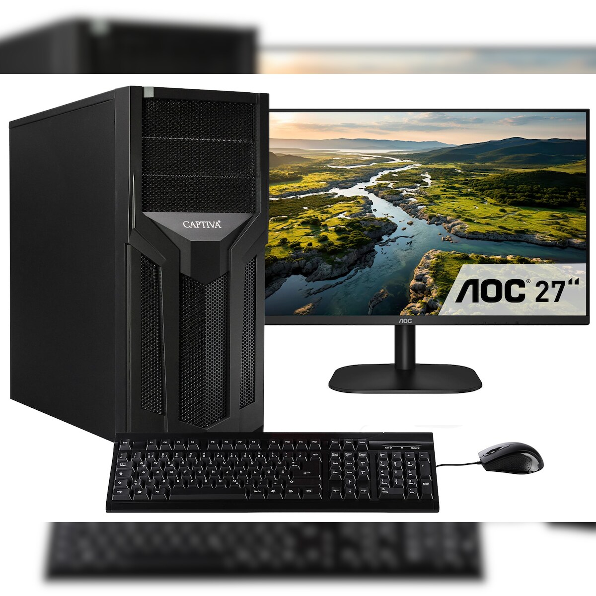 Captiva PC Workstation I75-773 TFT Bundle (i7-12700K/SSD 1TB/32GB/WLAN/Windows 11 Pro 64-bit)