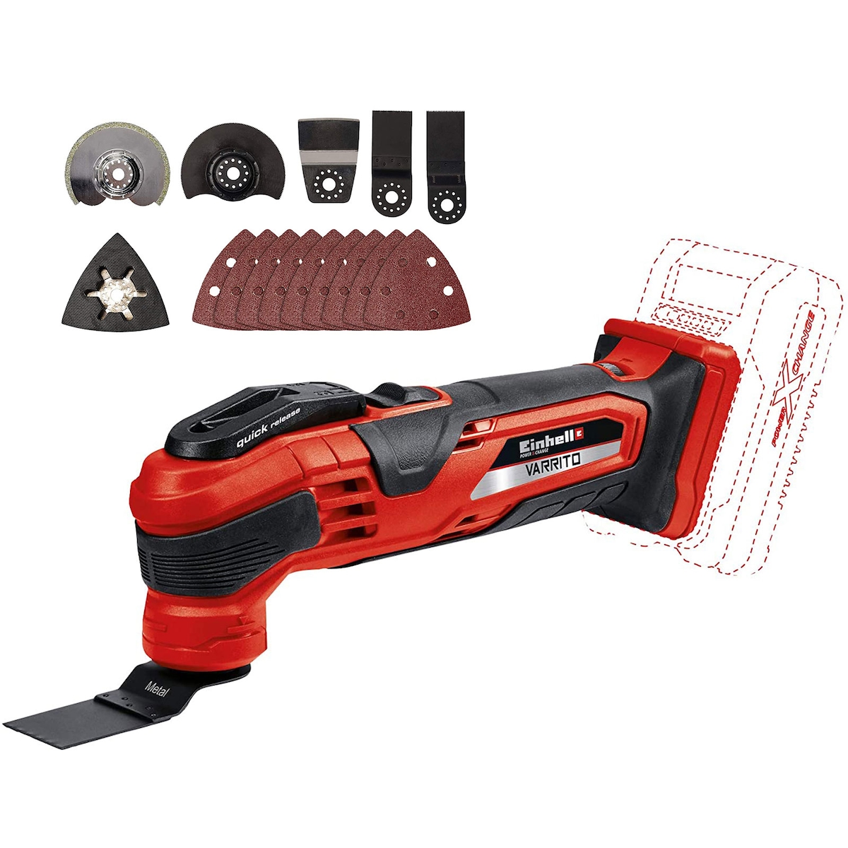 Einhell Akku-Multifunktionswerkzeug VARRITO Power X-Change solo Image