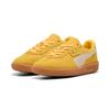 Sneaker PUMA "PALERMO", Gr. 38, gelb sizzle, alpine snow, Leder, mehrfarbig, sportlich, Schuhe