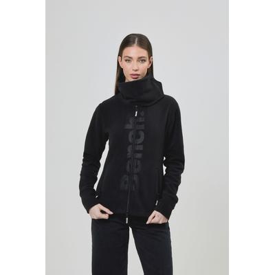 Fleecejacke BENCH. "FINISH", Damen, Gr. 42, schwarz, Fleece, Obermaterial: 100% Polyester, unifarben, casual, figurbetont, Langarm mit Daumenlöchern, Jacken, mit Logodruck Image