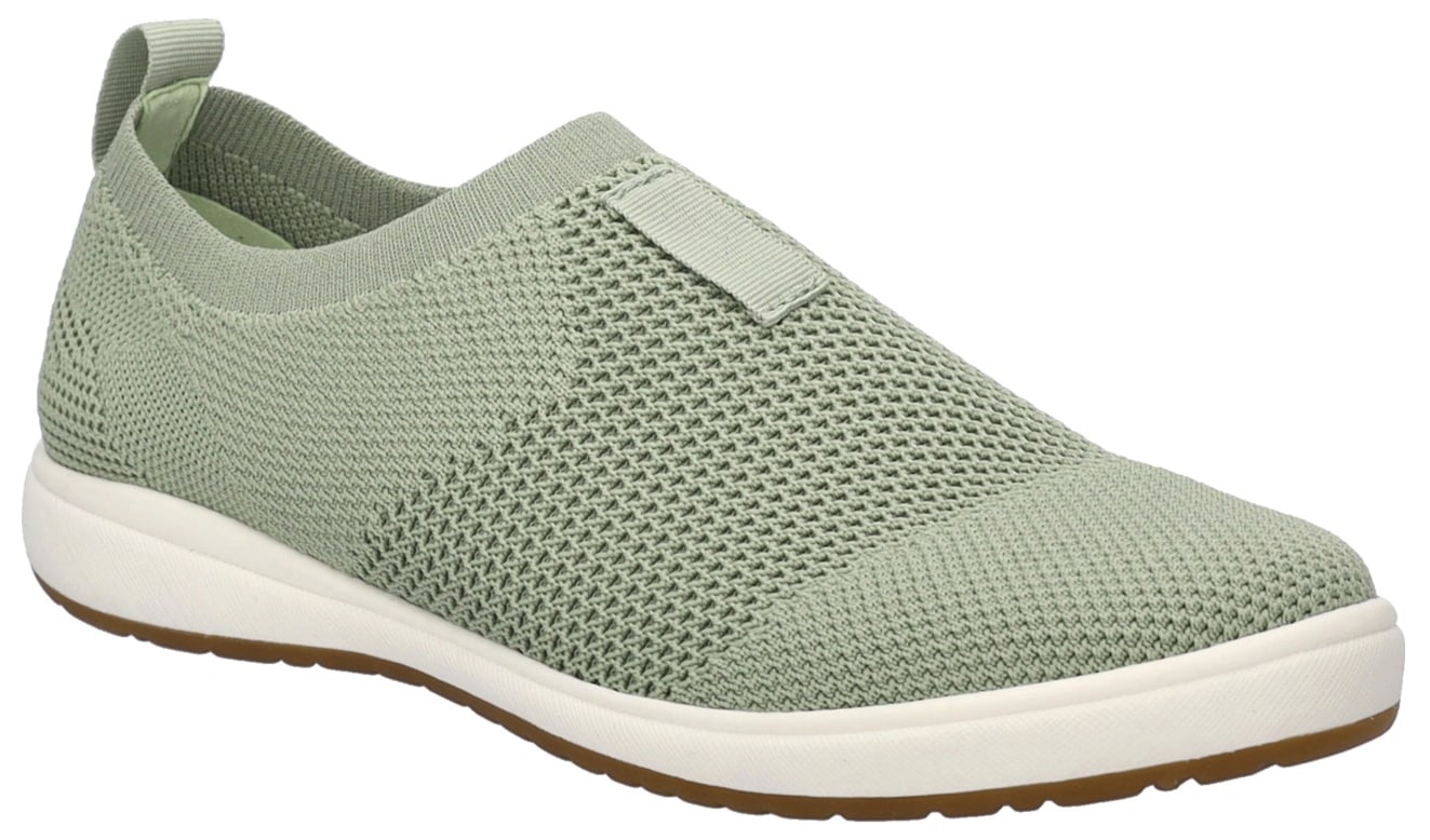 Slipper JOSEF SEIBEL "Caren 66", Damen, Gr. 40, grün (mintgrün), Textil, Casual, Schuhe, mit herausnehmbarer Decksohle