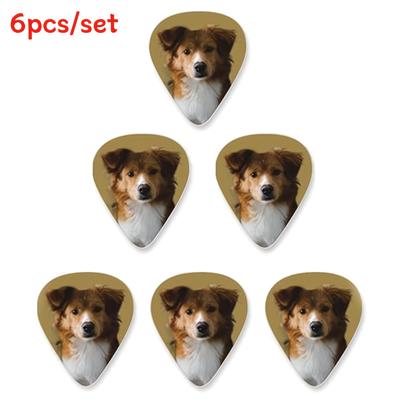 TEMU 6pcs/set Personalized Customized Guitar Picks, Send As Gift Guitar Pick Set, Add Your Own Guitar Photo, Bass Accessories, Ukulele Accessories, Guitar Accessories, Christmas Holiday Birthday Gift