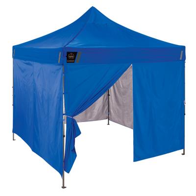 Ergodyne Shax 6054 Pop-Up Tent Sidewall Kit, 10' X 10', Blue