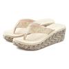 Badezehentrenner VENICE BEACH, Damen, Gr. 36, beige, Obermaterial: 100% Textilmaterial. Futter: 100% Textilmaterial. Decksohle: 100% Synthetik. Laufsohle: 100% Synthetik, mehrfarbig, casual, Schuhe Zehentrenner, Sandale, Pantolette, Badeschuh mit...