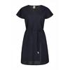 Tunikakleid LUHTA "Luhta Kleid GUNNARS", Damen, Gr. 42, EURO-Größen, blau (dunkel blau), 55% Leinen, 45% Baumwolle, Kleider