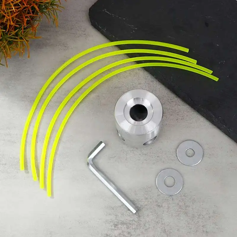 Universeller Aluminium-Trimmer kopf mit vier Trimmer linien Ersatz werkzeug für Bürstens ch neider Grass ch neider Kopf Ersatzteil Image