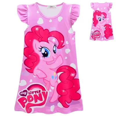 Mein Cartoon kleines Pony Kleid drucken Pinkie Pie Mädchen Prinzessin Kleid Kinder Geburtstags Image