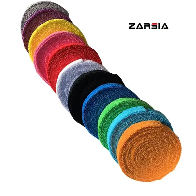 ZARSIA 1 Reel 10M Towel glue grip,cotton badminton tennis overgrips ,badminton racket overgrips Free