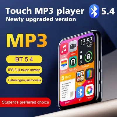 2.4Inch Screen 32GB MP3 Player BT5.4 HiFi Music Player Built-in Speaker Support