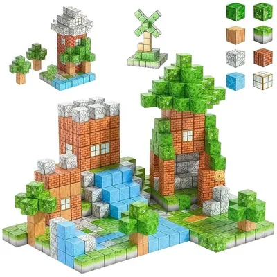 STEM Magnetic Blocks Building Kit Ultra-Innovative DIY Assembly Bricks for Kids Ages 3-12 Creative