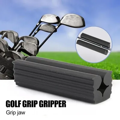 1Pcs Golf Vice Clamp Golf Black Rubber Golf Club Grip Vice Clamps Grips Replacement Tool Golf