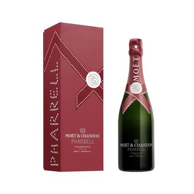 "Moet & Chandon Imperial Brut Pharrell Williams Special Edition (Red) with Gift Box Champagne - France"