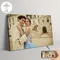 1 foto personalizzata con cornice fai-da-te o poster senza cornice, stampa su tela personalizzata
