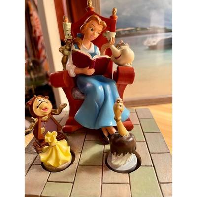 Disney Other | Disney Beauty And The Beast Belle Reading Moving Music 'Box' Figurine Be Our Gu | Color: Blue/Yellow | Size: Os