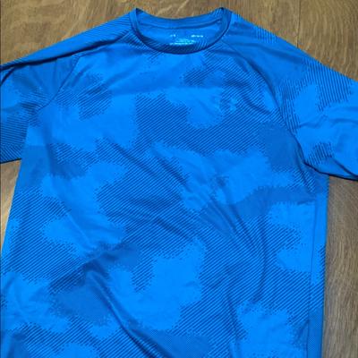 Under Armour Shirts | Under Armour Blue Camouflage Men’s Shirt | Color: Blue | Size: M
