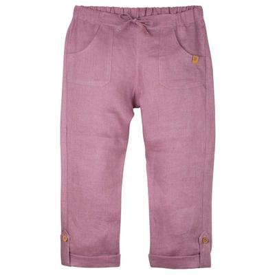 Pure Pure - Kid's Hose Leinen mit Taschen - Freizeithose Gr 86 rosa