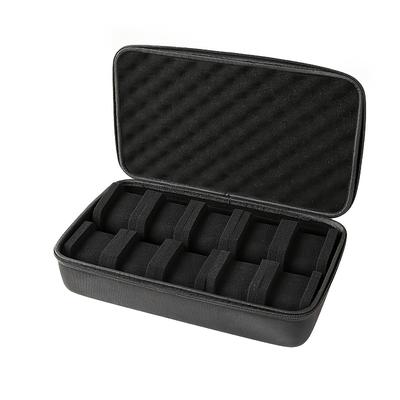 TEMU Premium 10-slot Watch Storage Box - Eva Hard Shell Organizer With Zipper Closure, Black -like Case For Display & Travel, Ideal Gift For Watch Enthusiasts Image