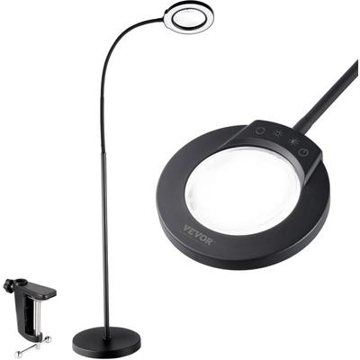 Vevor - Bodenlupe Standlupe 5-fache Standlupe mit Licht, höhenverstellbare Standlupe mit Licht, 12