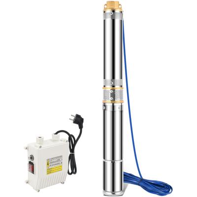 Swanew - Tiefbrunnenpumpe 1100W Brunnenpumpe 4000L/h Passend 4.7 inch Edelstahl 20m Kabel Image