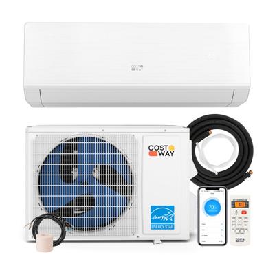 Costway Energy Star Certified 12000 BTU 24 SEER2 115V Ductless Mini Split Air Conditioner and Heater WiFi Enabled
