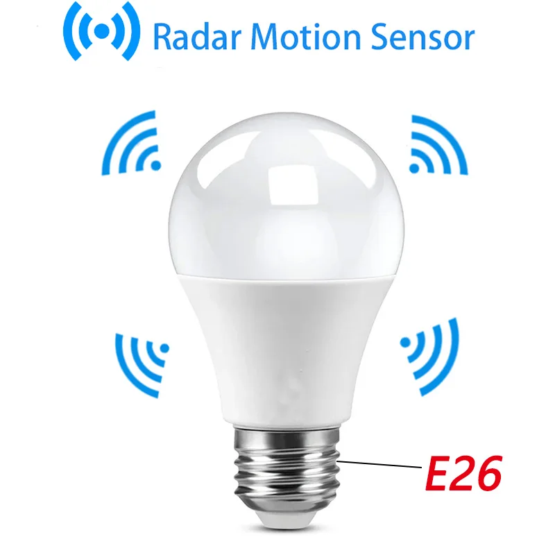LED Motion Sensor Birne E26 110V LED Lampe PIR Sensor Licht Für Home Parkplatz Schlafzimmer Badezimmer Outdoor Korridor Treppen weg