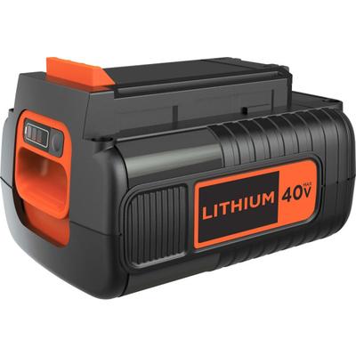 BLACK+DECKER 40-Volt MAX* 2.5-Ah Li-Ion Power Tool Battery, Black/Orange, LBX2540