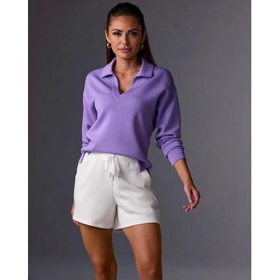 Boston Proper - Off White - Luxe Lounge Drawstring Short - 2XS