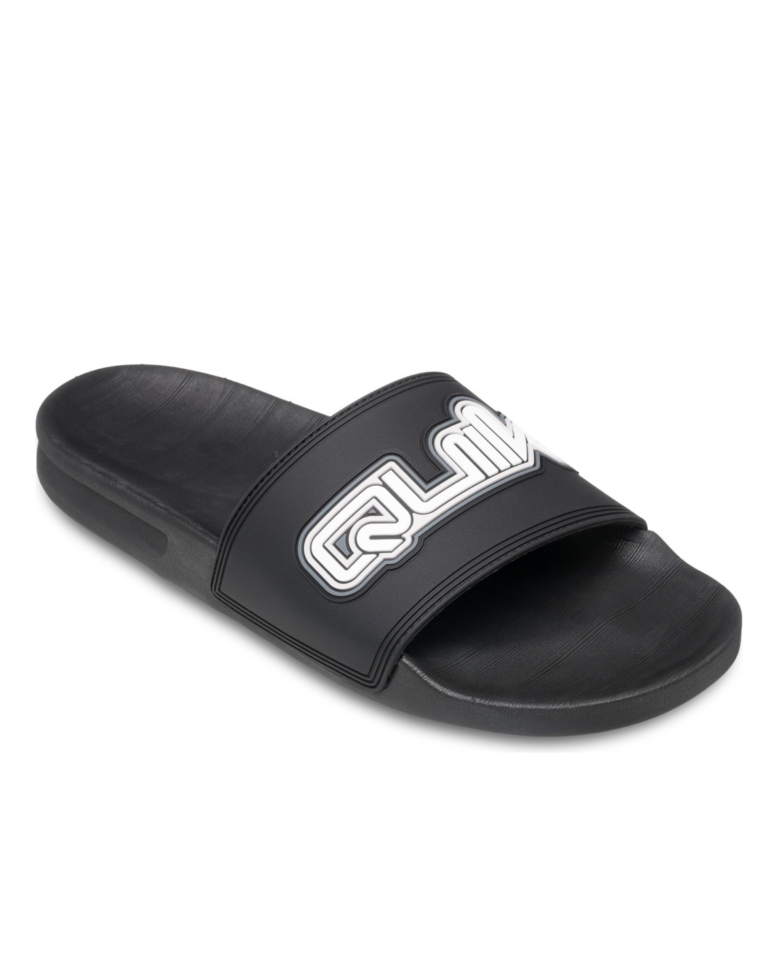 Sandale QUIKSILVER "Rivi", Herren, Gr. 11 (44), schwarz (schwarz 5), Obermaterial:Obermaterial: Synthetikmaterial / Außensohle: Gummi;, Schuhe Sandale