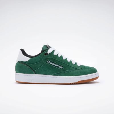 Sneaker REEBOK CLASSIC "CLUB C BULC CLN", Gr. 38,5, schwarzgrün, schwarz, weiß, Leder, Synthetik, sportlich, Schuhe Image