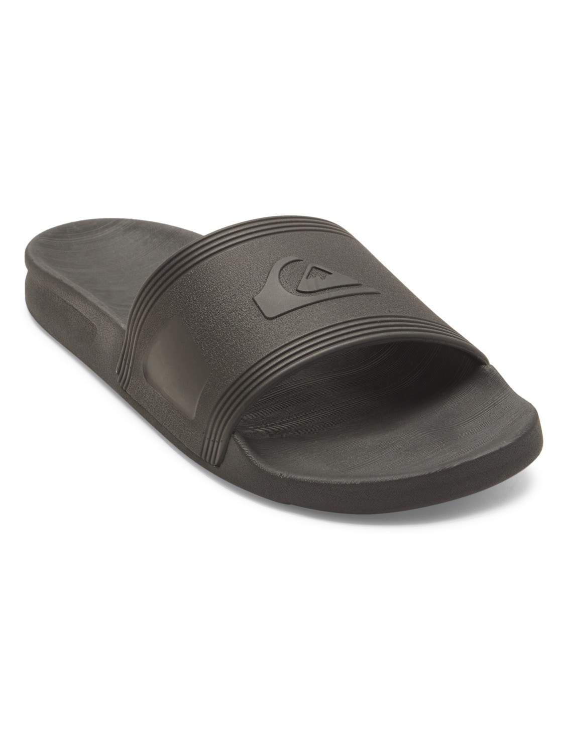 Sandale QUIKSILVER "Dockyard", Herren, Gr. 10 (43), schwarz (schwarz 1), Obermaterial: Synthetikmaterial / Futter: Textil / Außensohle: EVA, Schuhe Sandale