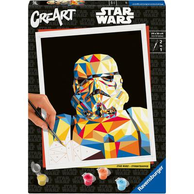 Malen nach Zahlen RAVENSBURGER "CreArt, Star Wars - Stormtrooper", bunt, Malvorlagen, KinderB:24cm H:30cm, Made in Europe, B:24cm H:30cm