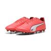 Fußballschuh PUMA "KING PRO FG/AG Fußballschuhe Erwachsene", Gr. 45, glowing rot weiß fire, Obermaterial: Synthetik; Futter: Synthetik, Textil; Innensohle: Textil; Laufsohle: Synthetik, Schuhe