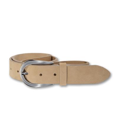 Ledergürtel SILBERGIFT, Damen, Gr. 80, beige, Rindsleder, unifarben, modisch,casual,klassisch, Gürtel, mit fein genarbter Oberfläche, geschwärzte Schließe Image