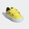 Klettschuh ADIDAS SPORTSWEAR, Gr. 24, bright gelb, core schwarz, cloud weiß, Synthetik, Textil, sportlich, Schuhe, Design auf den Spuren des adidas Stan Smith, für Kinder