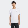 T-Shirt ADIDAS SPORTSWEAR "M L SLIDE TEE", Herren, Gr. L, weiß, Obermaterial: 100% Baumwolle, sportlich, Shirts, mit adidas Badeschlappen-Grafik, weiche Baumwolle