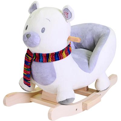 Schaukeltier KNORRTOYS "Eisbär Fred", grau (weiß, grau), Schaukeltiere, KinderB:36cm H:53cm T:62cm, Plüsch, mit Soundfunktion, B:36cm H:53cm T:62cm Image