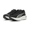 Laufschuh PUMA "Deviate NITRO™ 3 Laufschuhe Damen", Gr. 39, schwarz-weiß (schwarz, weiß silber metallic), Obermaterial: Synthetik, Textil; Futter: Textil; Innensohle: Textil; Laufsohle: Gummi, Schuhe