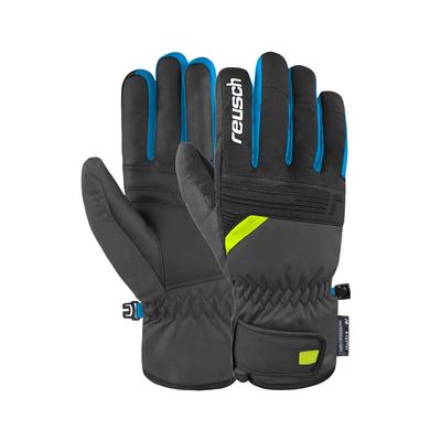 Skihandschuhe REUSCH "Baldo R-TEX XT", Damen, Gr. 8,5, grau (grau, gelb), 80% Polyester, 19% Polyurethan, 1% Elasthan, mehrfarbig, klassisch, Handschuhe, warm und wasserdicht Image