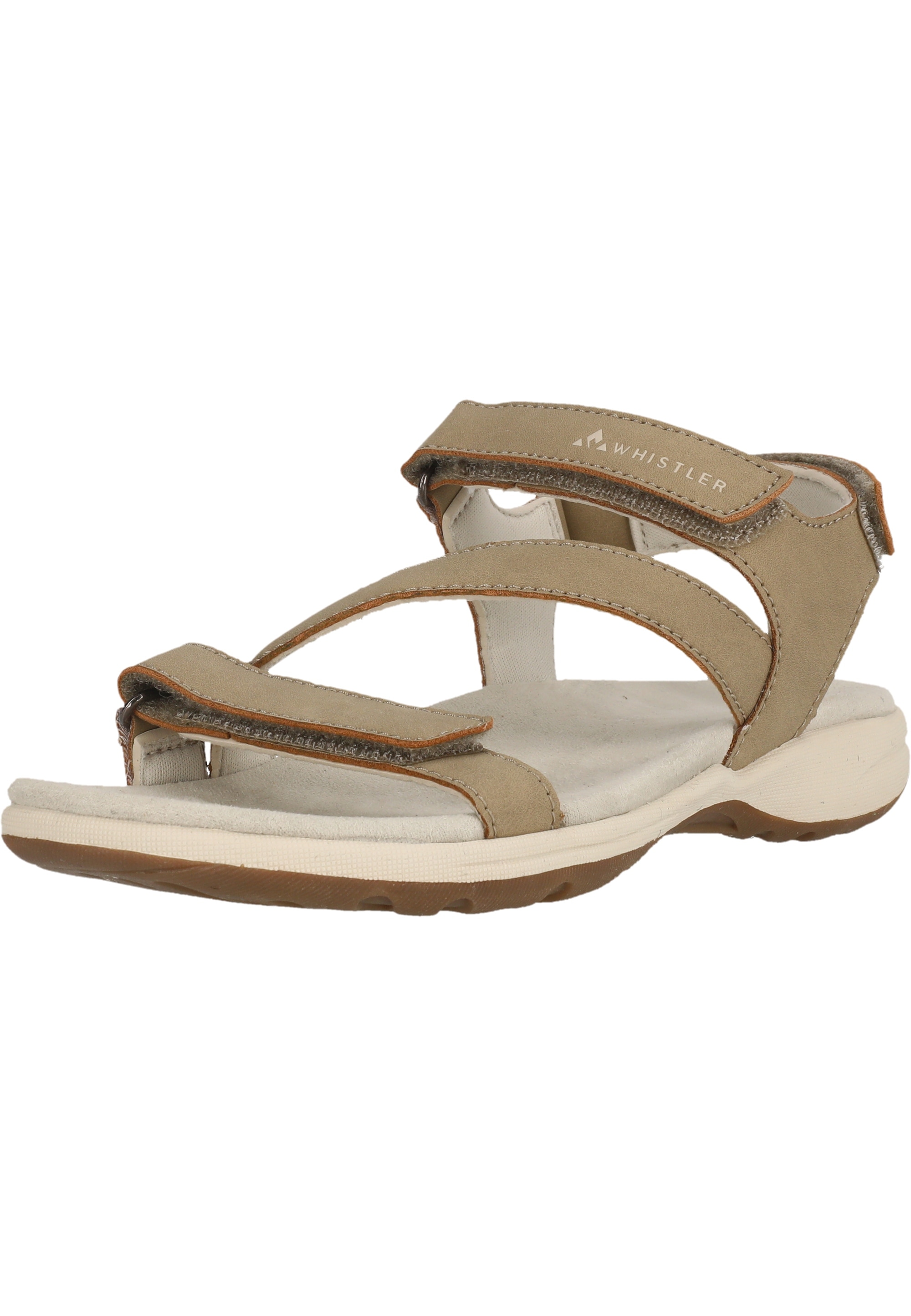 Badeschuh WHISTLER "Malena", Damen, Gr. 36, braun, Polyurethane, Schuhe Badeschuh, mit einstellbaren Riemen und gepolstertem Absatz