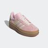 Sneaker ADIDAS ORIGINALS "GAZELLE BOLD", Gr. 36, clear pink, cream weiß, gold metallic, Leder, Synthetik, sportlich, Schuhe, Topseller