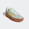 Sneaker ADIDAS SPORTSWEAR "VL COURT BOLD", Gr. 36, linen grün, crew orange, hi, res gelb, Leder, Synthetik, sportlich, Schuhe, Design auf den Spuren des adidas Gazelle Bold