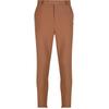 Stoffhose 2Y STUDIOS "2Y Studios 2Y Cropped Pants", Herren, Gr. 36, Normalgrößen, braun, 65% Polyester, 32% Baumwolle, 3% Elasthan, unifarben, skinny fit, Hosen