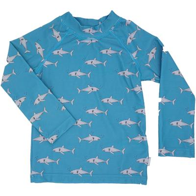Langarmshirt MAXIMO, Kinder, Gr. 110/116, blau, Obermaterial: 80% Polyamid, 20% Elasthan, klassisch, normal, Rundhals, Langarm, Shirts, Weicher Badestoff für angenehmen Tragekomfort bei Aktivitäten. Image