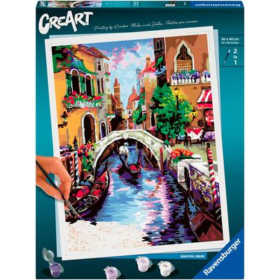 Malen nach Zahlen RAVENSBURGER "CreArt, Zauberhaftes Venedig", bunt, Malvorlagen, KinderB:30cm H:40cm, für Erwachsene; Made in Europe, B:30cm H:40cm
